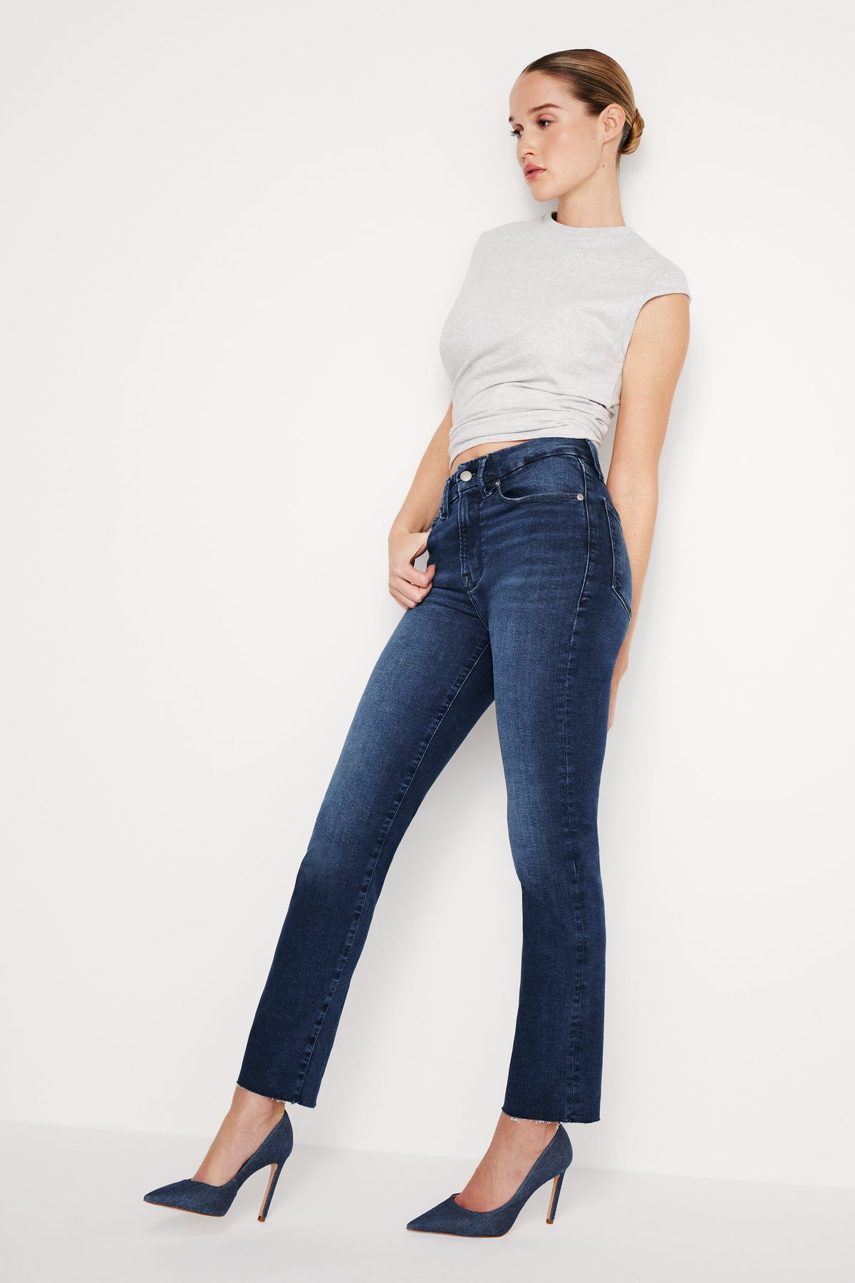 ALWAYS FITS GOOD CLASSIC SLIM STRAIGHT JEANS | INDIGO446