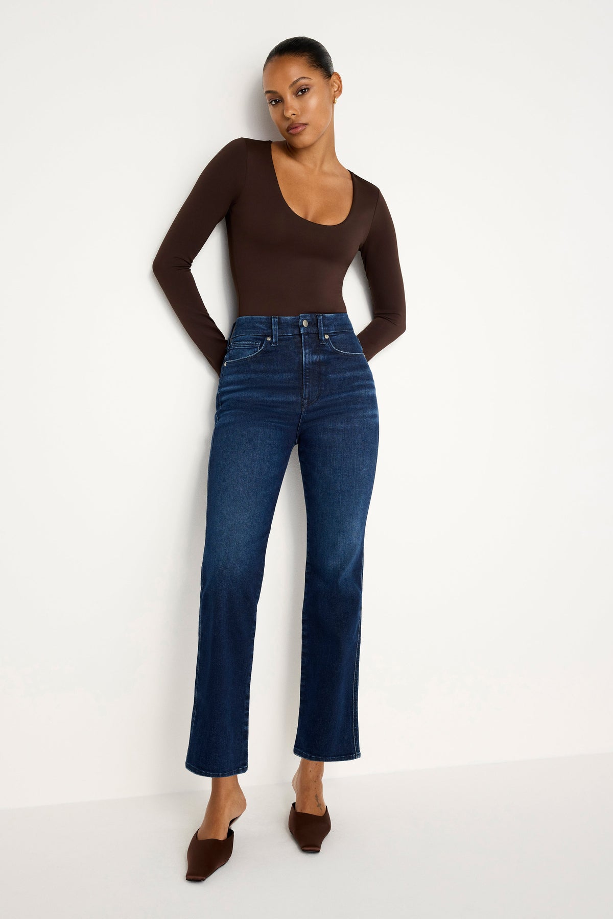 ALWAYS FITS GOOD CURVE STRAIGHT JEANS | INDIGO707