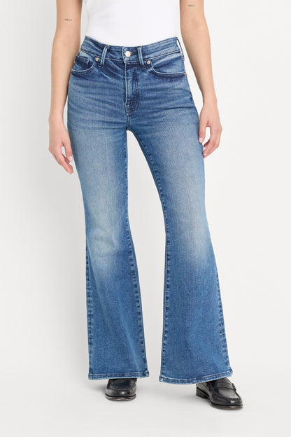ALWAYS FITS GOOD PETITE FLARE JEANS | INDIGO1071