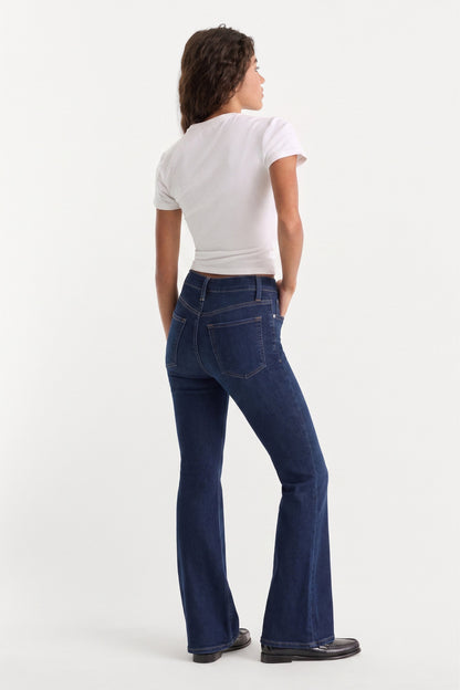 ALWAYS FITS GOOD PETITE FLARE JEANS | INDIGO1317