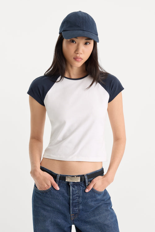 THE RAGLAN TEE | CHALK