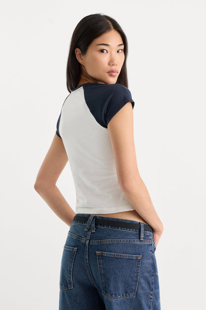 THE RAGLAN TEE | CHALK