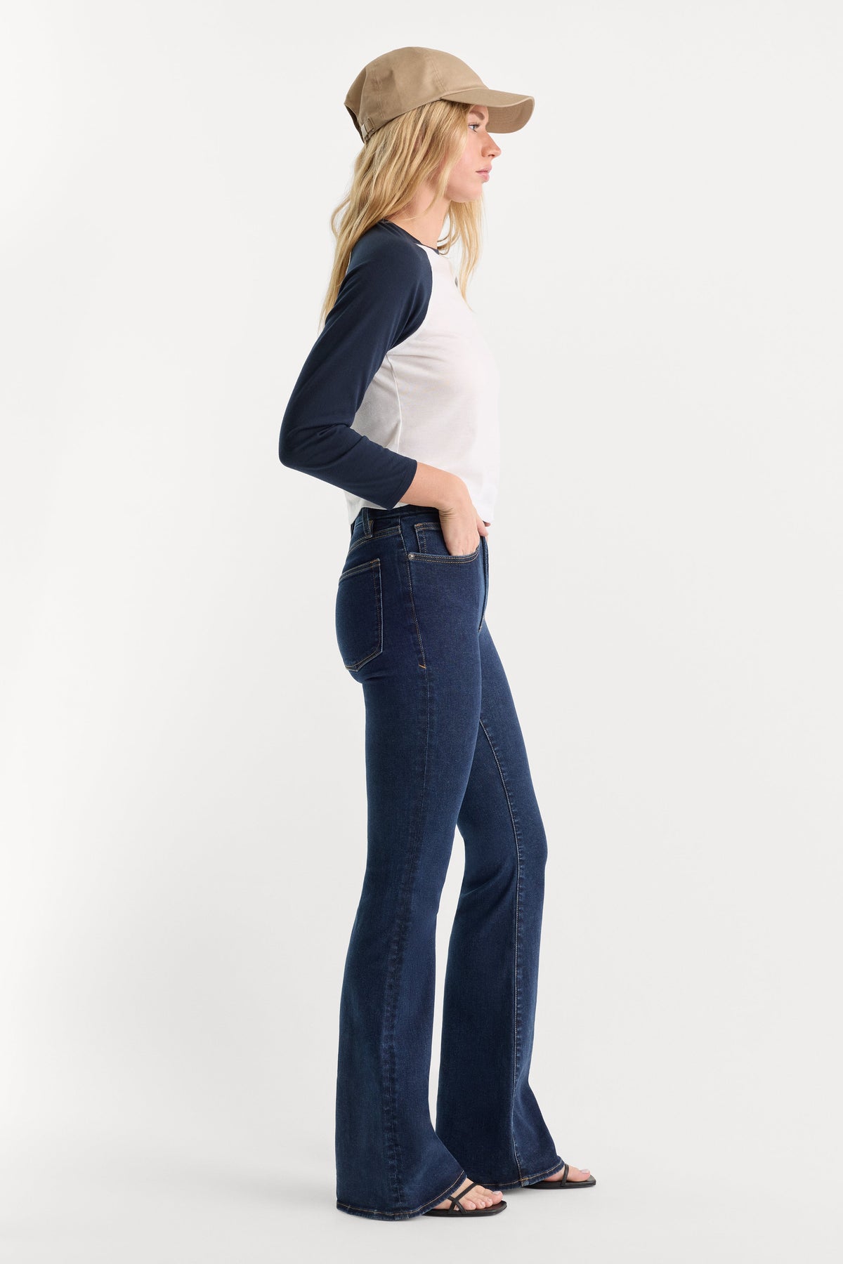 ALWAYS FITS GOOD LEGS FLARE JEANS LONG | INDIGO1317