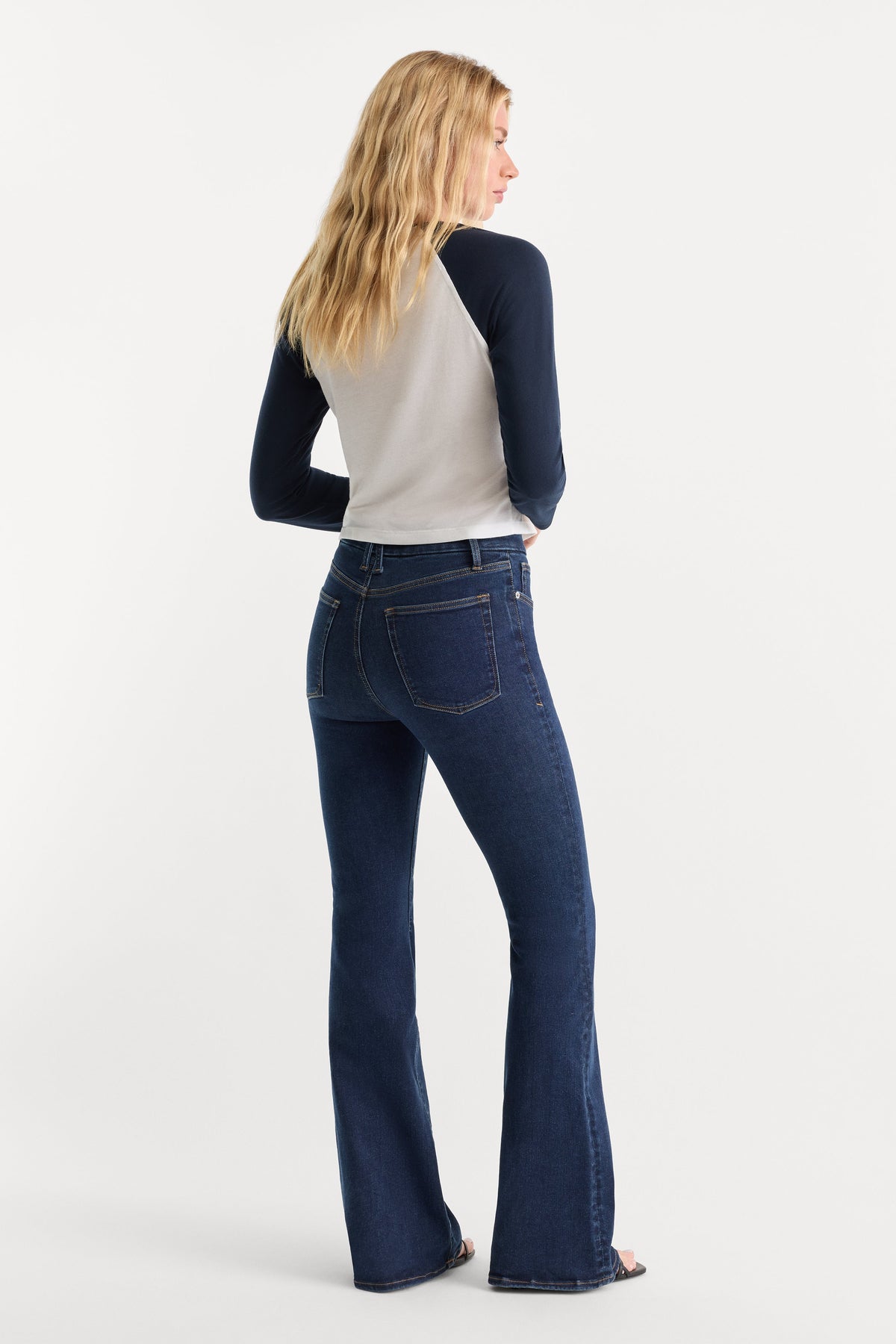 ALWAYS FITS GOOD LEGS FLARE JEANS LONG | INDIGO1317