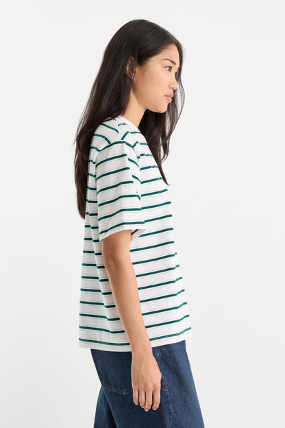 THE BODEGA TEE | FOREST MULTI STRIPE