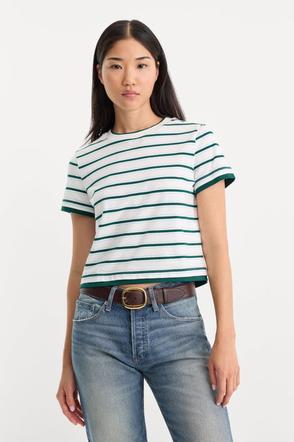 THE LAYERED TEE | FOREST MULTI STRIPE