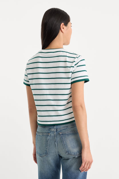 THE LAYERED TEE | FOREST MULTI STRIPE