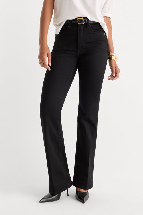 ALWAYS FITS GOOD PETITE BOOTCUT JEANS | BLACK001