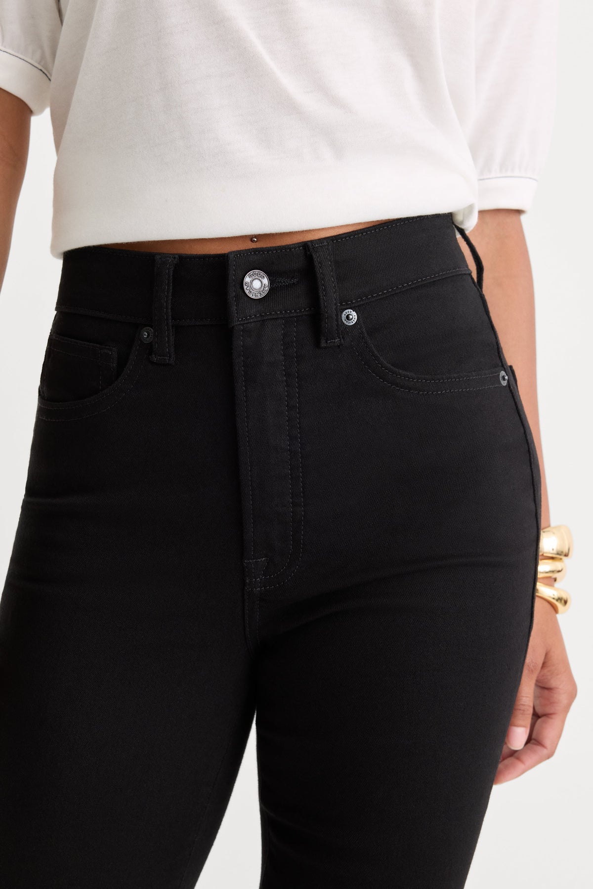 ALWAYS FITS GOOD PETITE BOOTCUT JEANS | BLACK001