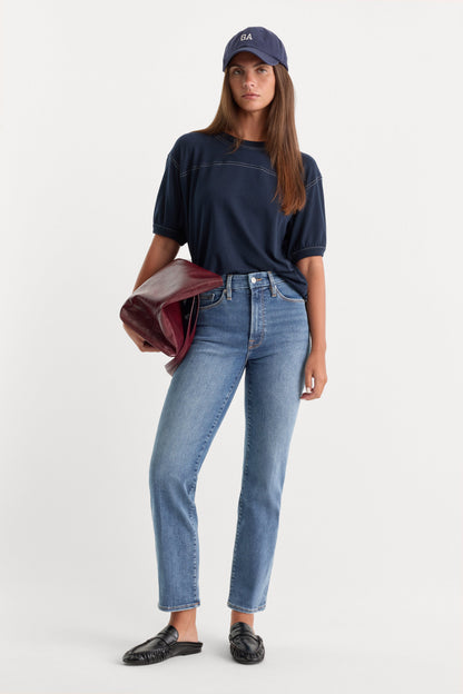 ALWAYS FITS GOOD PETITE STRAIGHT JEANS | INDIGO316