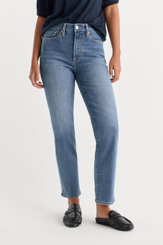 ALWAYS FITS GOOD PETITE STRAIGHT JEANS | INDIGO316