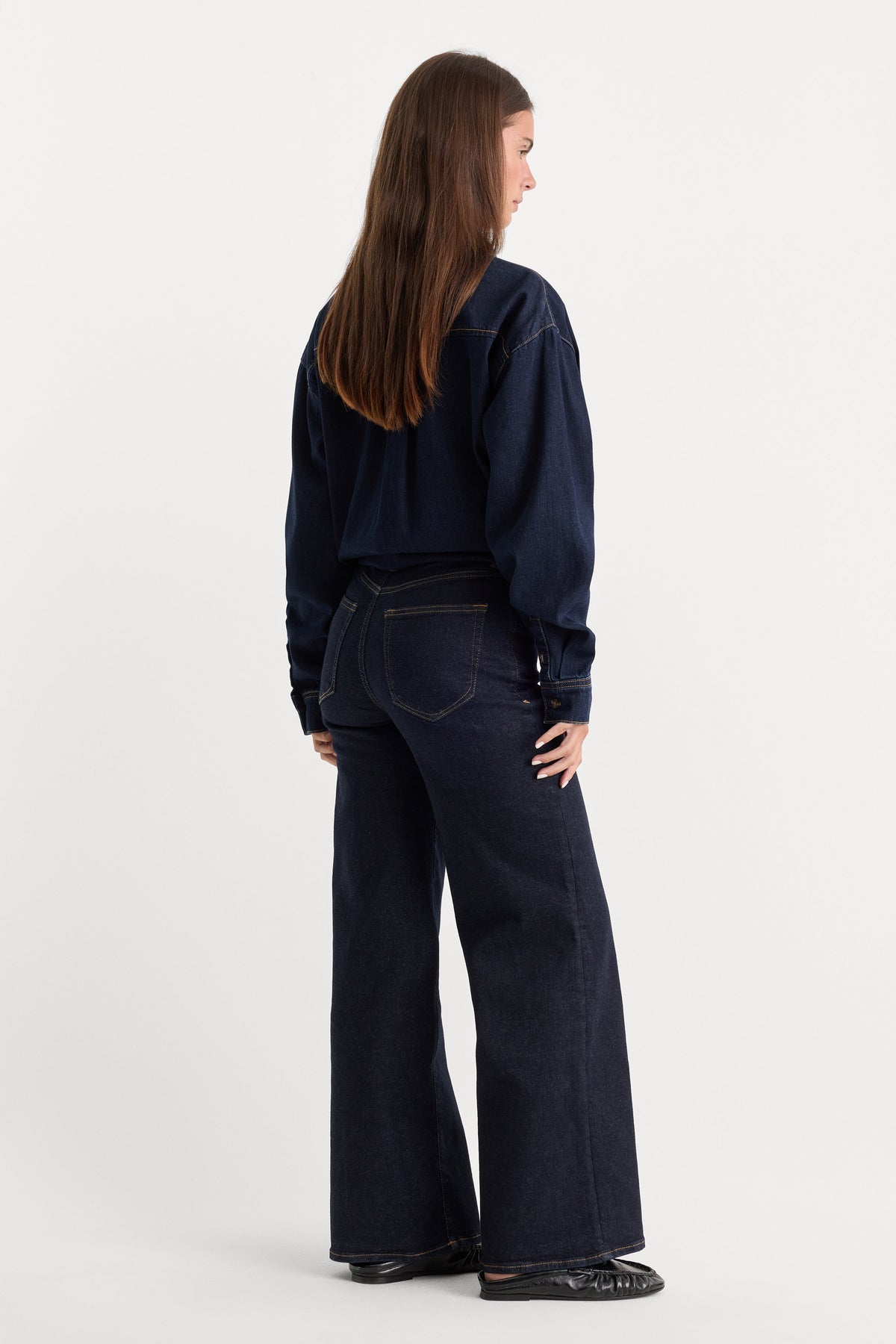 ALWAYS FITS SLIM PALAZZO JEANS | DENETHIC BLUE
