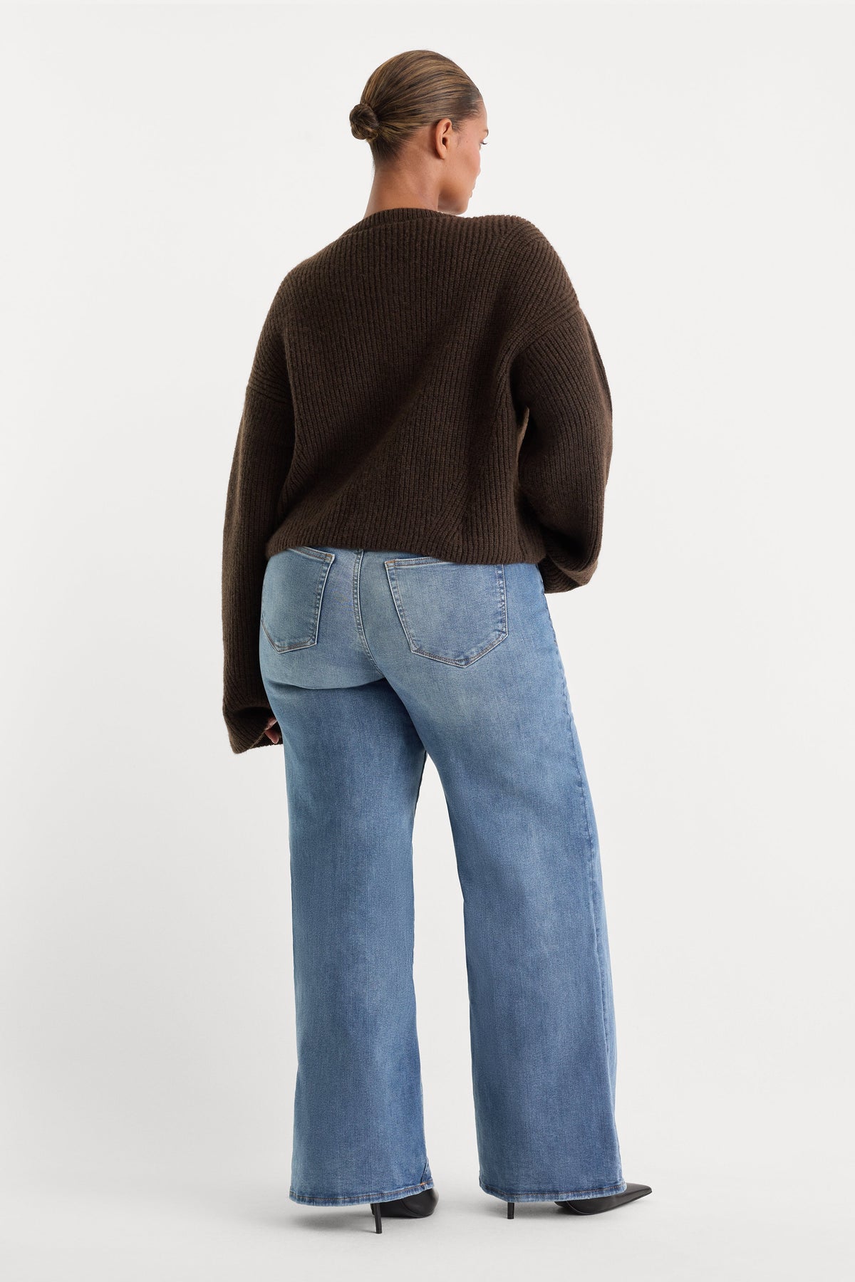 ALWAYS FITS SLIM PALAZZO JEANS | TAWNY
