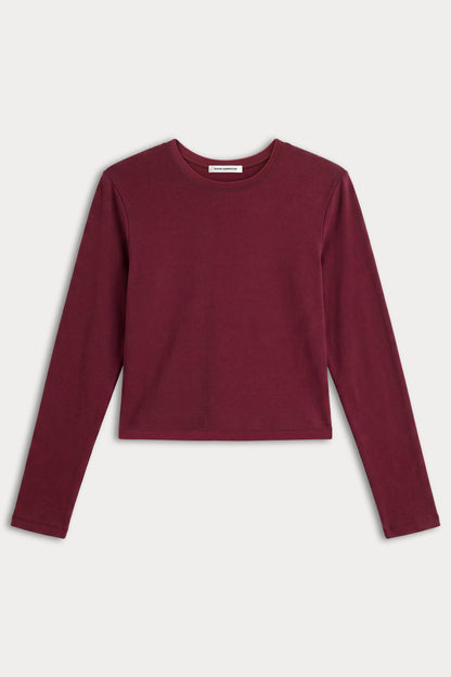 THE LONG SLEEVE BABY TEE | BERRY NOIR