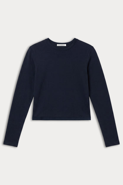 THE LONG SLEEVE BABY TEE | NEW NAVY