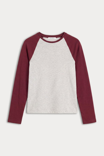THE LONG SLEEVE RAGLAN TEE | VINTAGE GREY