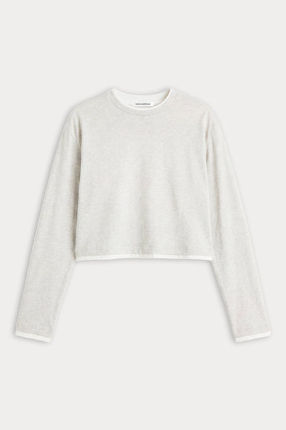 THE LONG SLEEVE LAYERED TEE | VINTAGE GREY