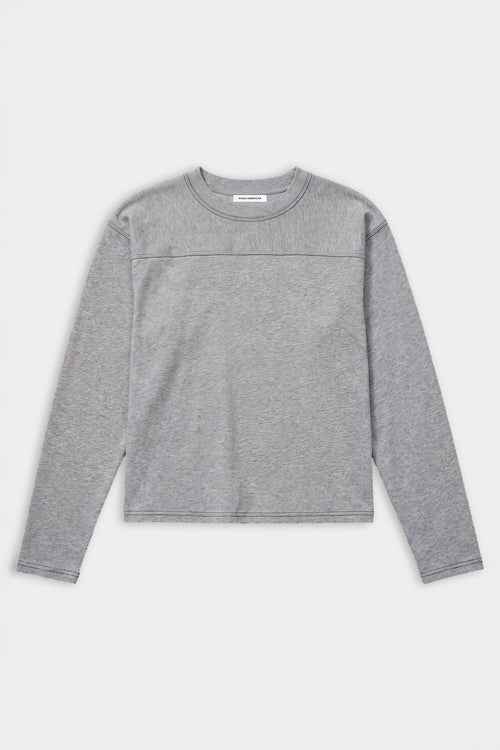 THE LONG SLEEVE GYM TEE | GREY MELANGE