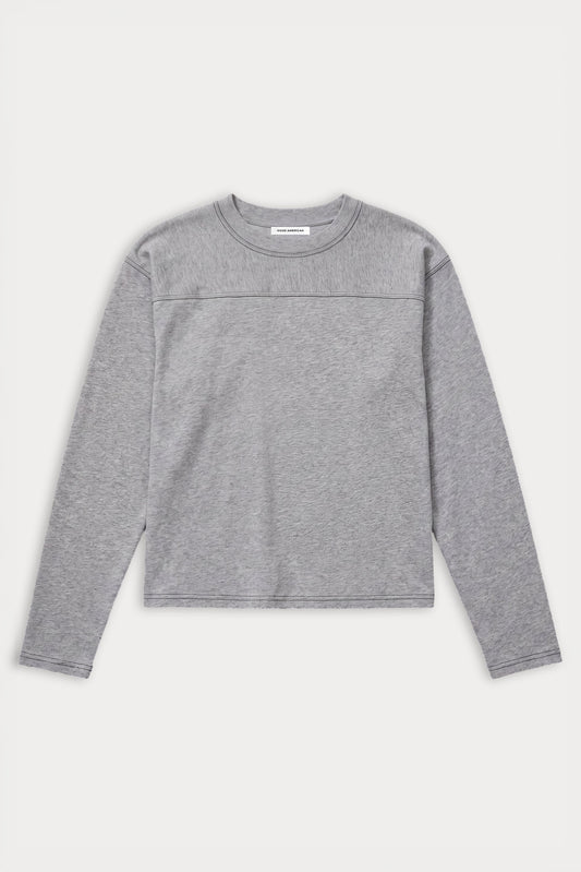 THE LONG SLEEVE GYM TEE | GREY MELANGE