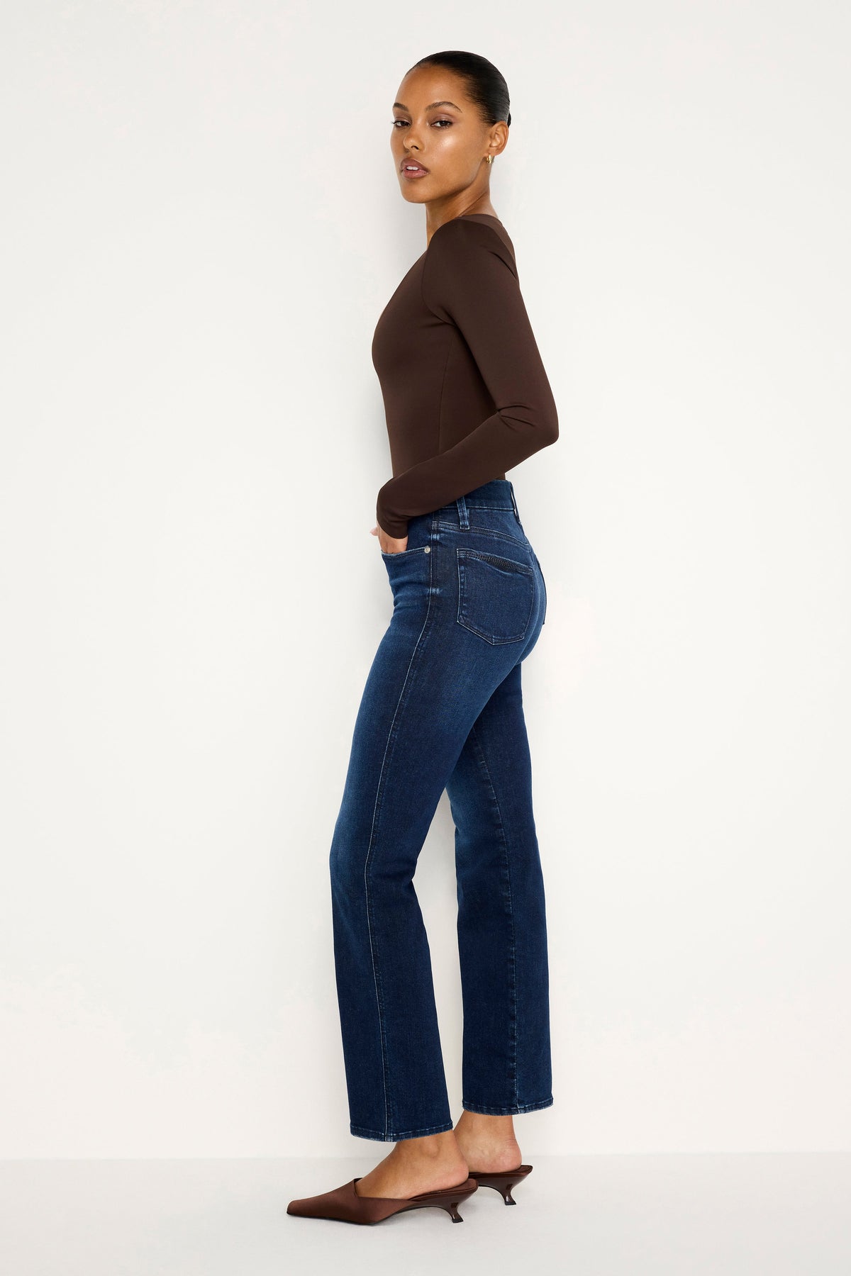 ALWAYS FITS GOOD CURVE STRAIGHT JEANS | INDIGO707