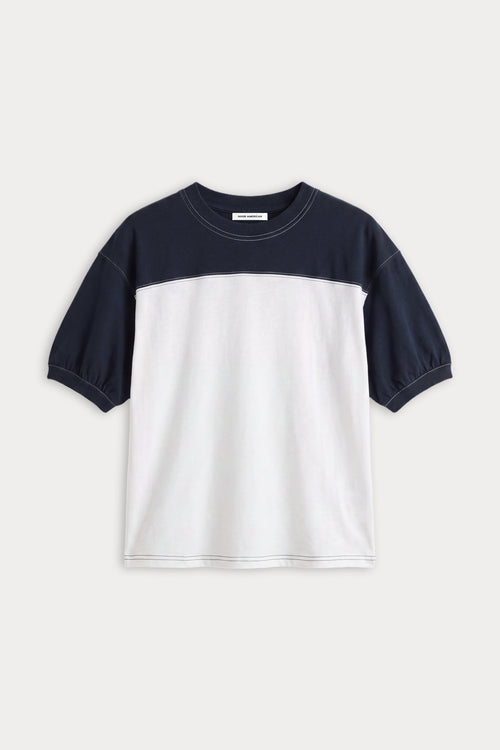 THE COLORBLOCK GYM TEE | NAVY WITH CHALK